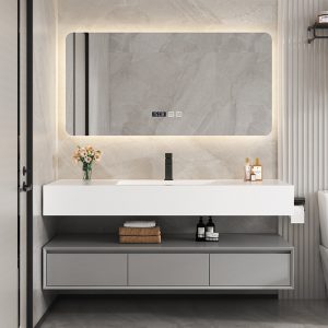 China Wall-mounted Mirror,Led Bathroom Mirror With Touch Switch JEM001