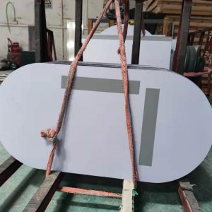 Jane Eyer Frosted Oval Mirror Lens For LED Bathroom Mirror Manufacturer JEM0024