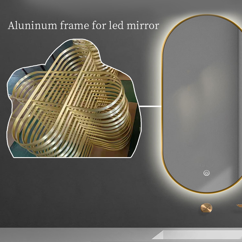 Aluninum Alloy mirror frame for Led mirror manufacturer Company